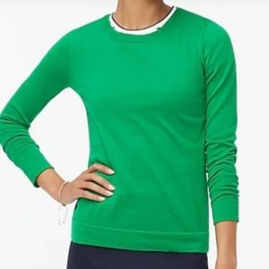 JCrew Factory Kelly Green Crewneck Sweater in Med
